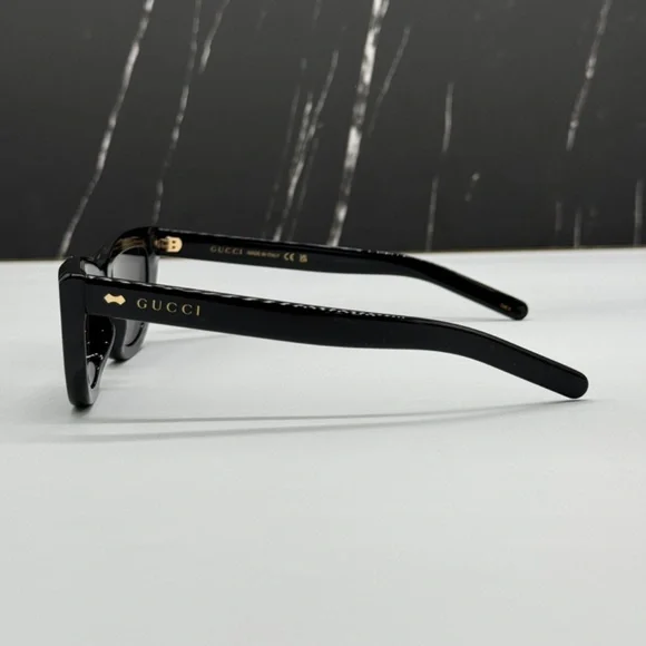 NEW GG1521S 001 GUCCI BLACK GREY CAT EYE WOMEN GUCCI SUNGLASSES - Picture 8 of 13